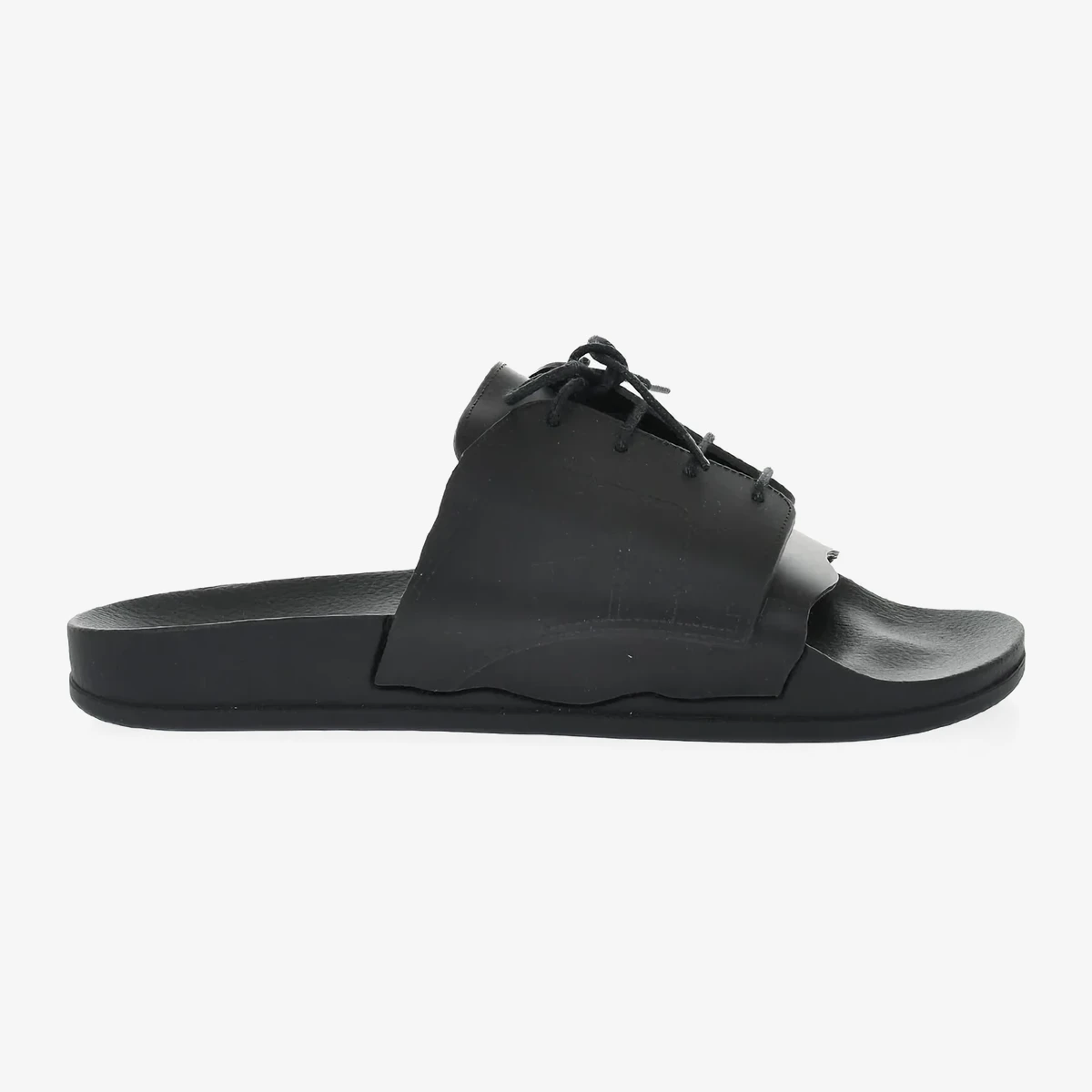 MM22 Rubber Slides With Lace-Up Design ხედი 3