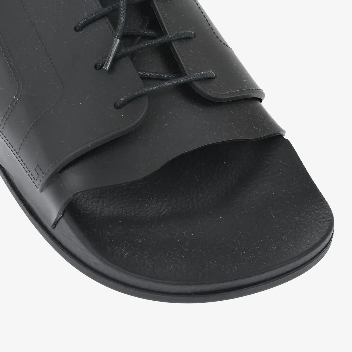 MM22 Rubber Slides With Lace-Up Design ხედი 4