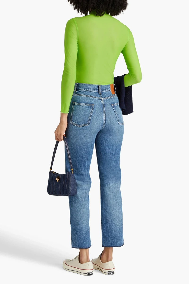 High-Rise Straight-Leg Jeans вид 3