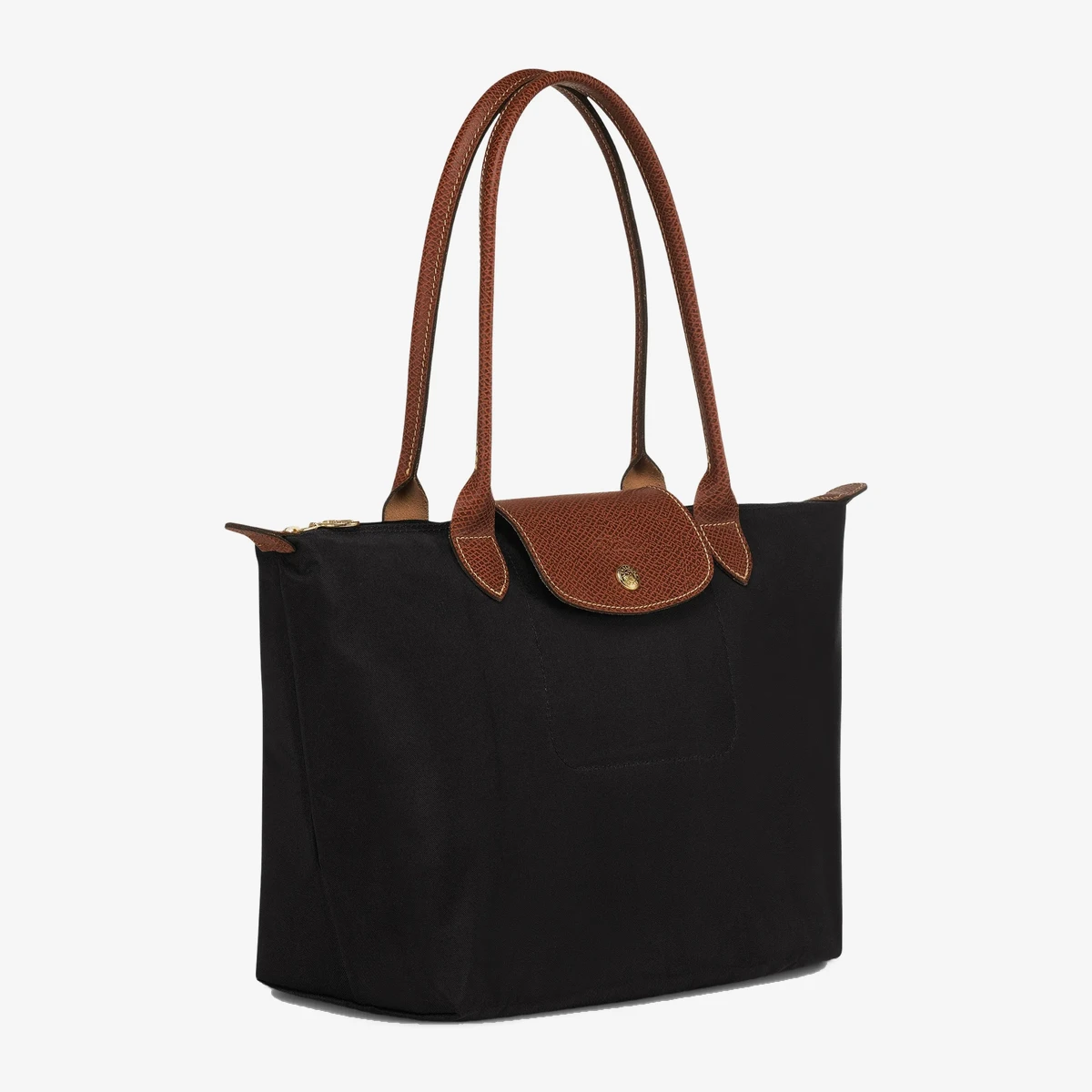 M Le Pliage Leather-Trim Tote Bag ხედი 4