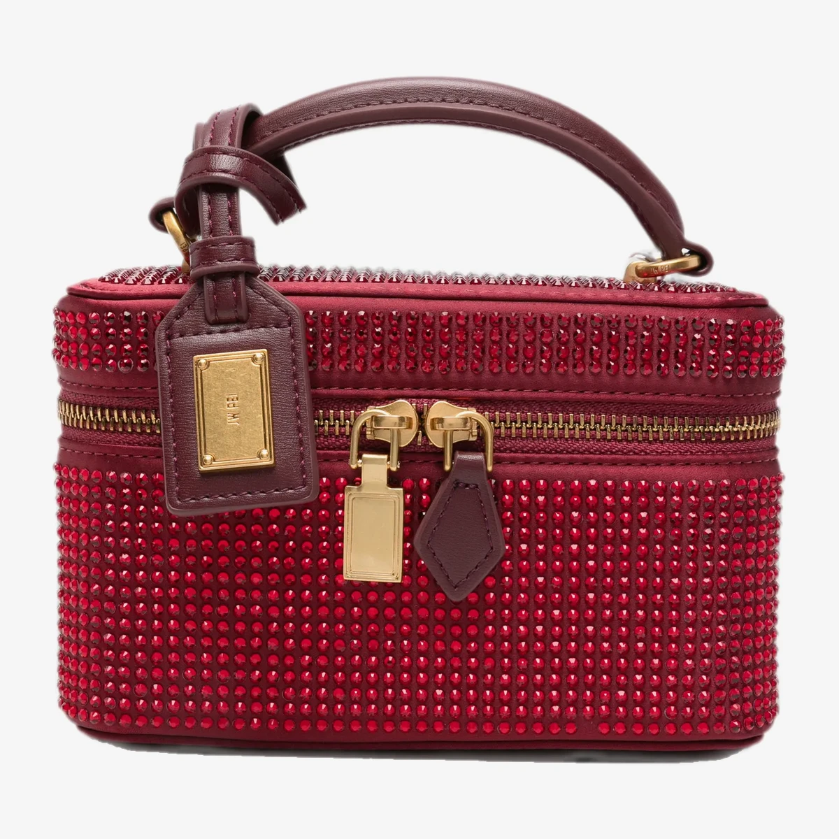 JW Pei Cleo Crystal-Embellished Clutch Bag in Red