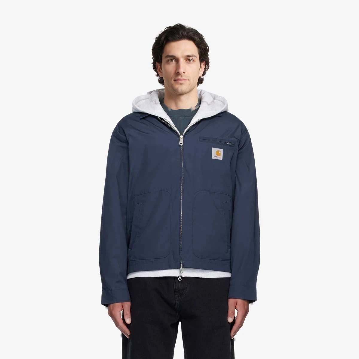 Carhartt WIP Navy Postal Jacket in Navy