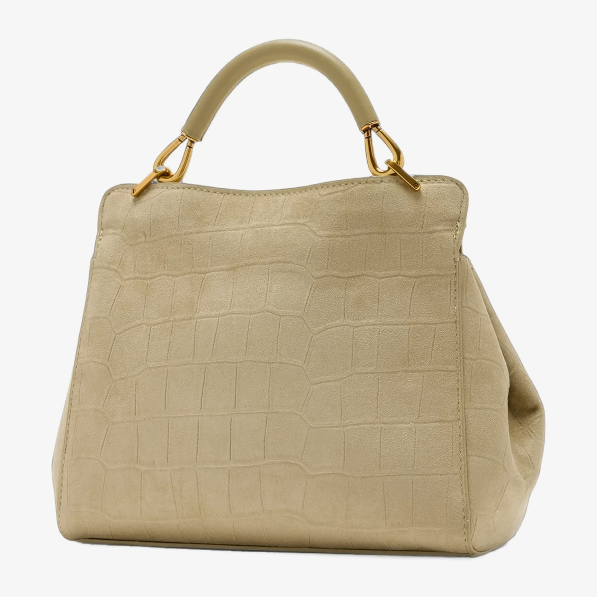 Lucia Croc-Effect Shoulder Bag ხედი 2