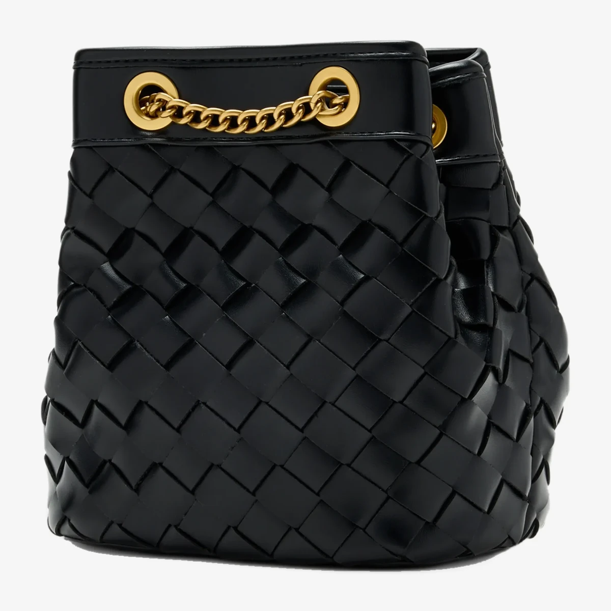Yara Hand-Woven Bucket Bag view 2