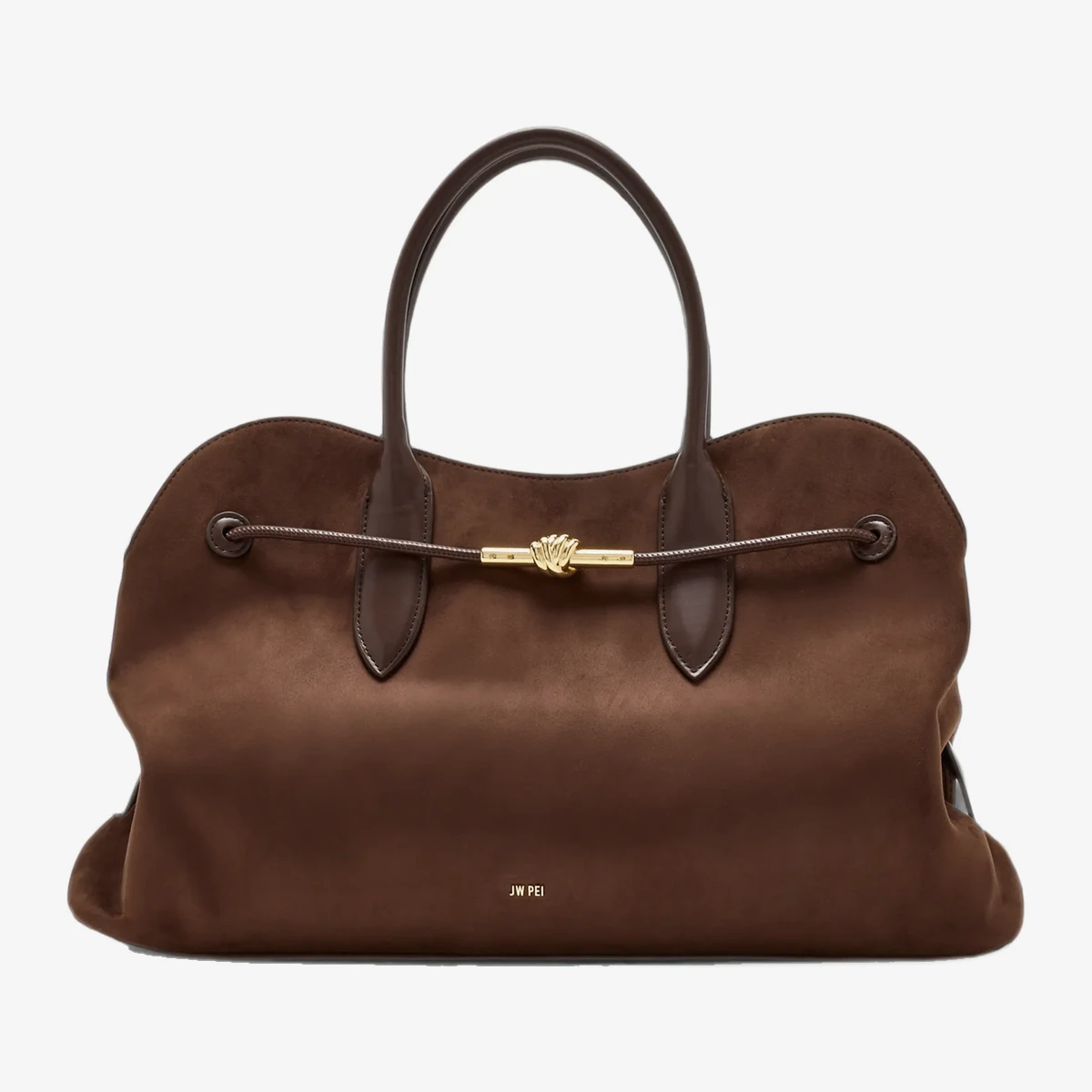 JW Pei Adele Metal Rope Knot Tote Bag in Brown
