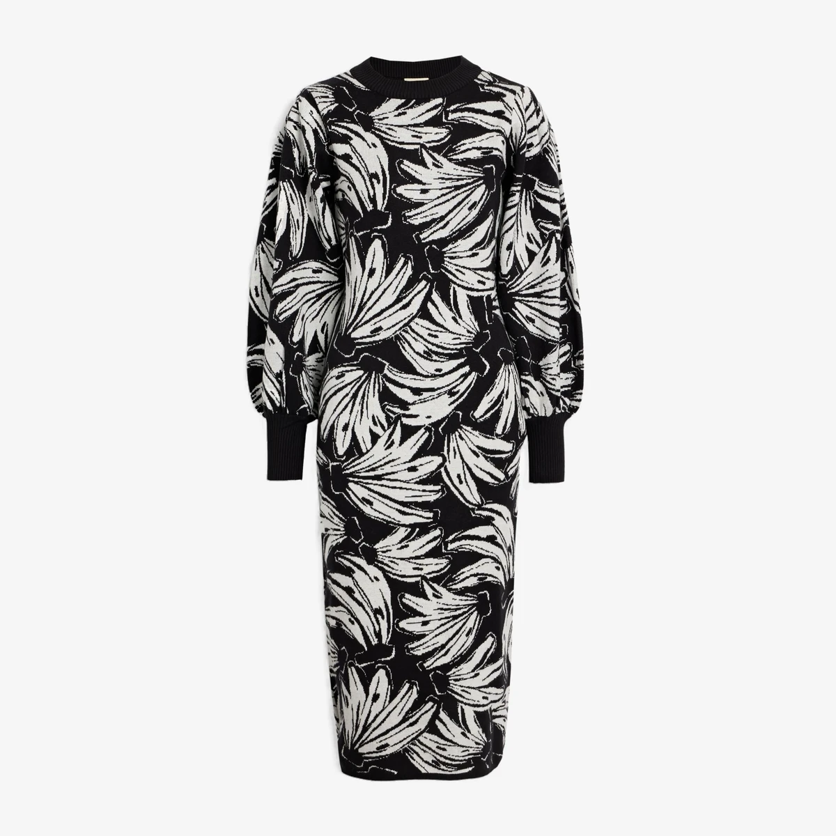 Jacquard-Knit Midi Dress вид 2