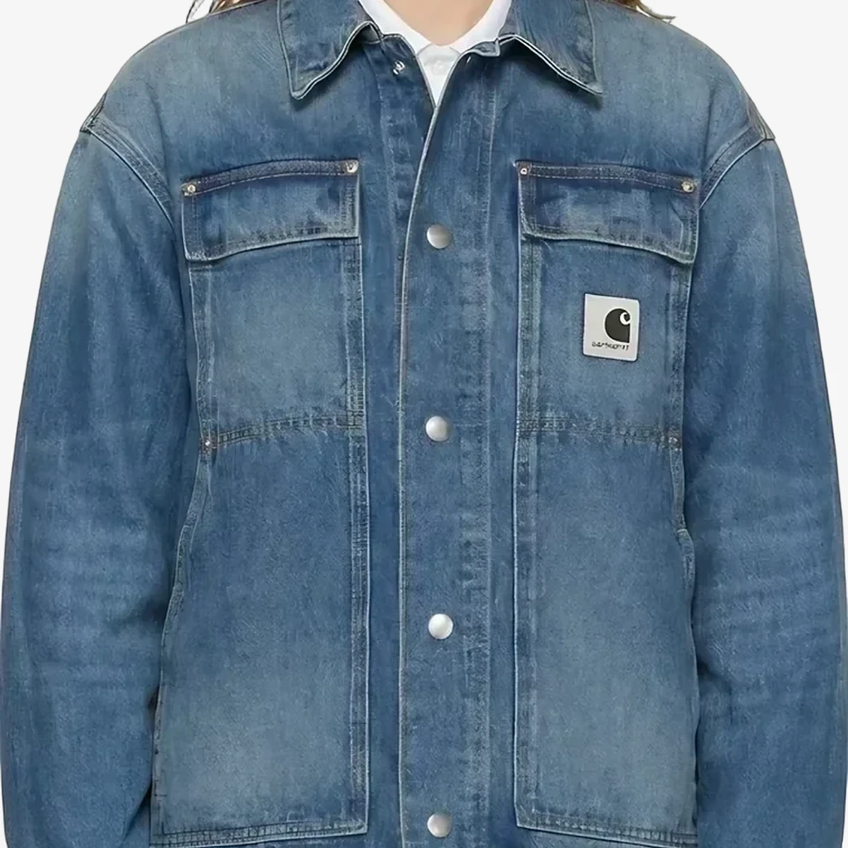 Carhartt WIP Blue OG Arctic Denim Jacket in Blue