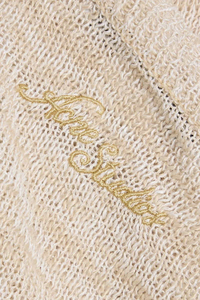 Linen-Blend Crew Neck Sweater ხედი 4
