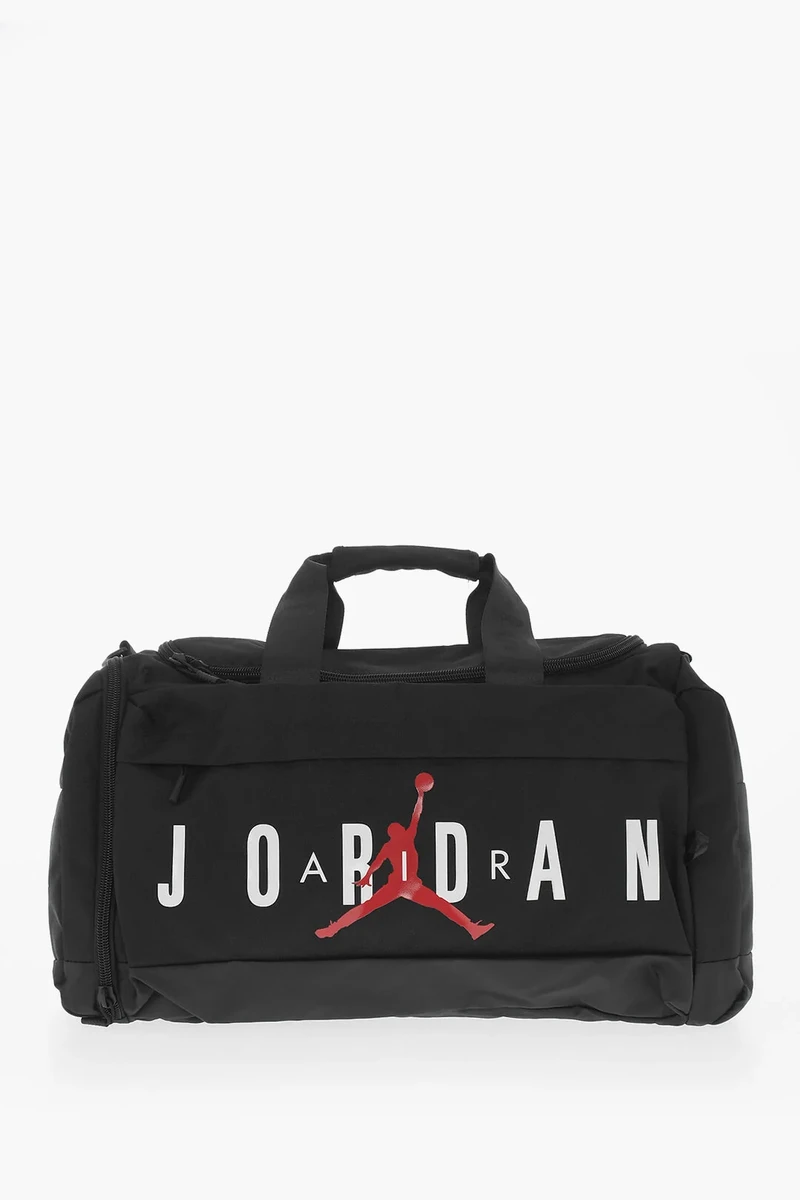 Nike AIR JORDAN Weekender Bag in Solid Color with Logo Print in Black