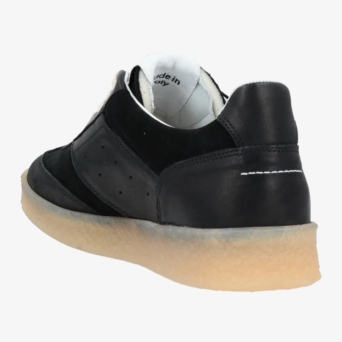 Leather and Suede Low-Top Sneakers view 3