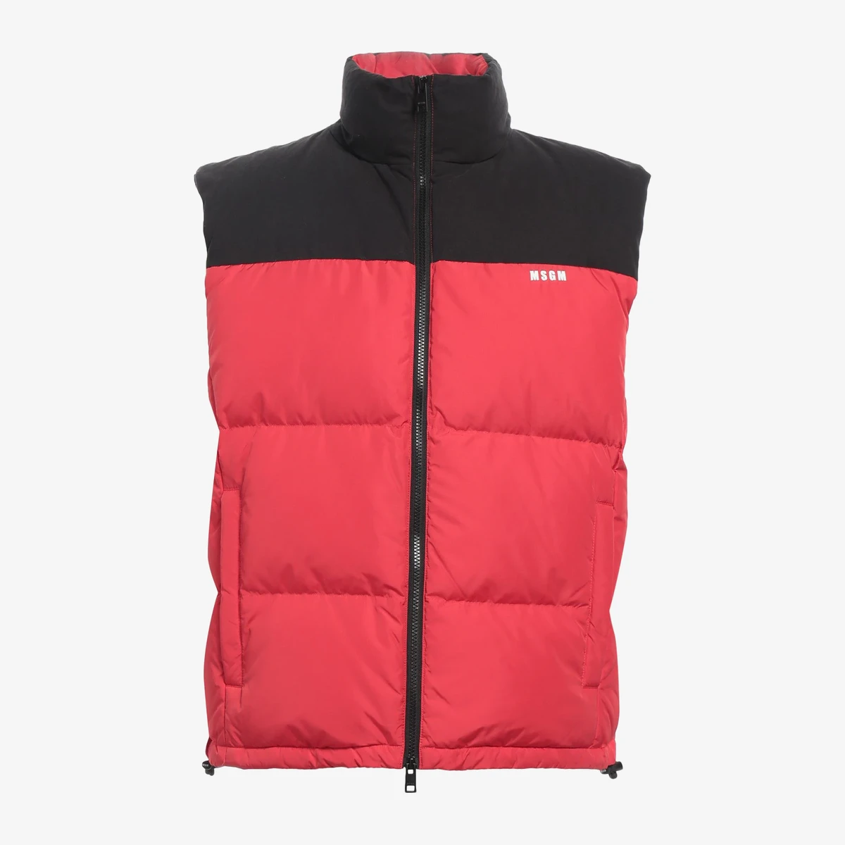 MSGM Quilted Padded Gilet in Red