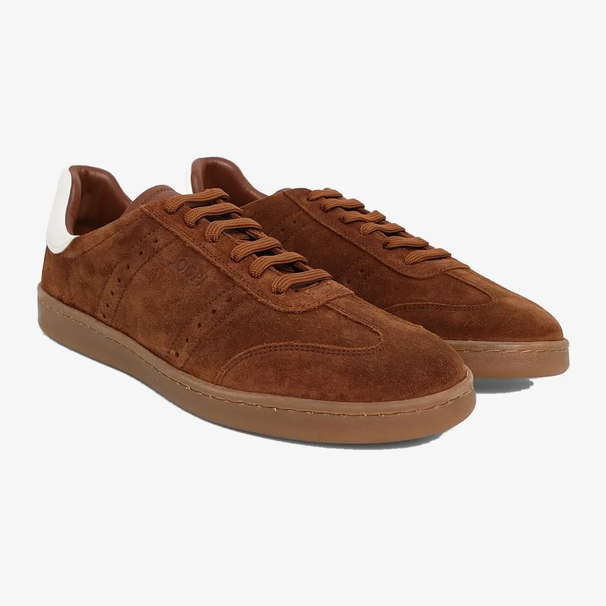 Joop! Ike Suede Low-Top Sneakers in Cognac