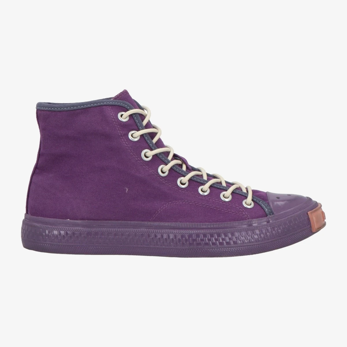 Acne Studios Canvas High-Top Sneakers in Purple