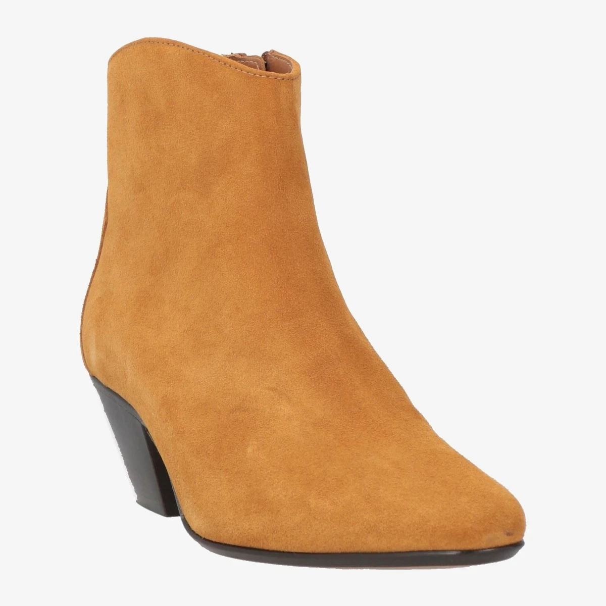 Suede Ankle Boots with Cuban Heel view 2