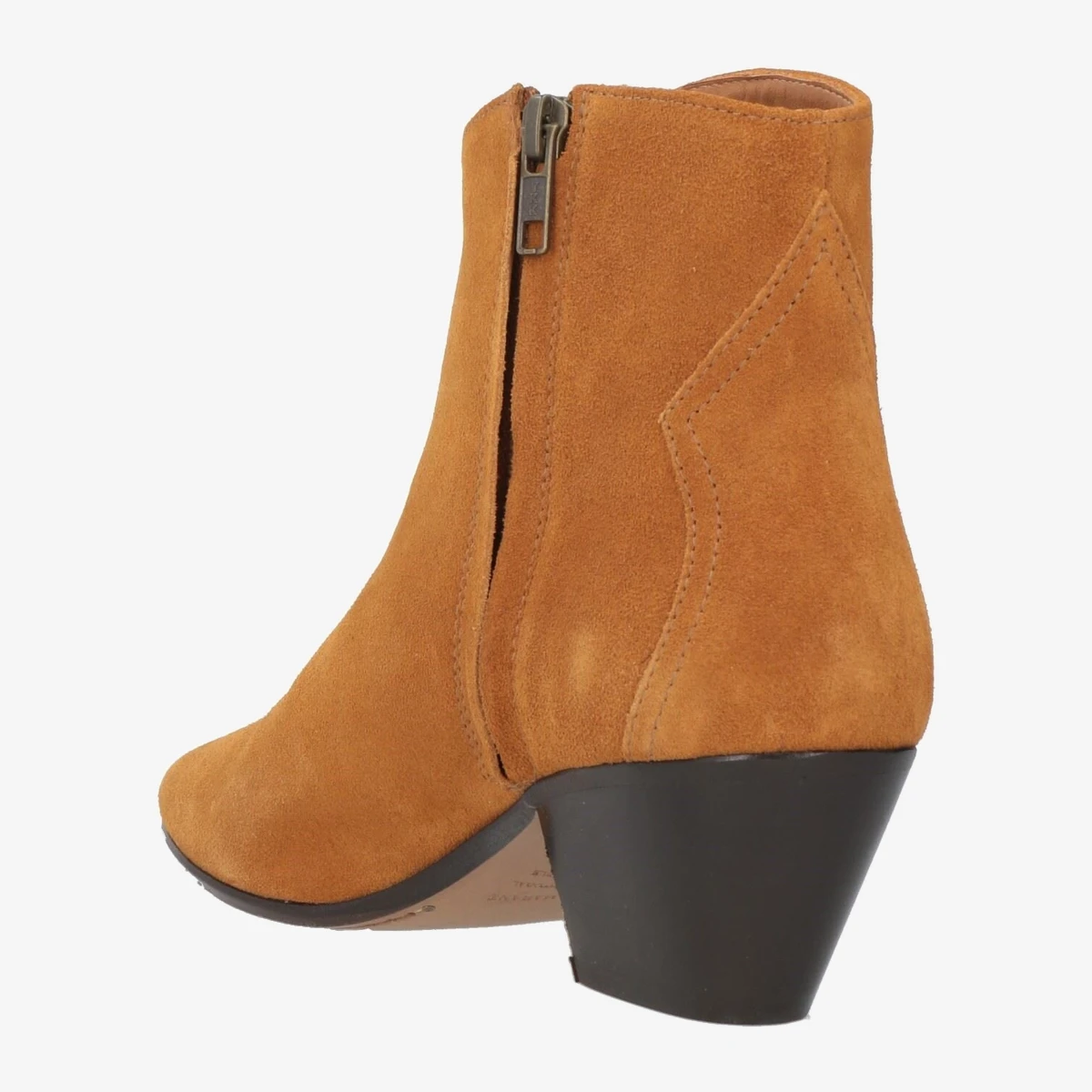 Suede Ankle Boots with Cuban Heel view 3