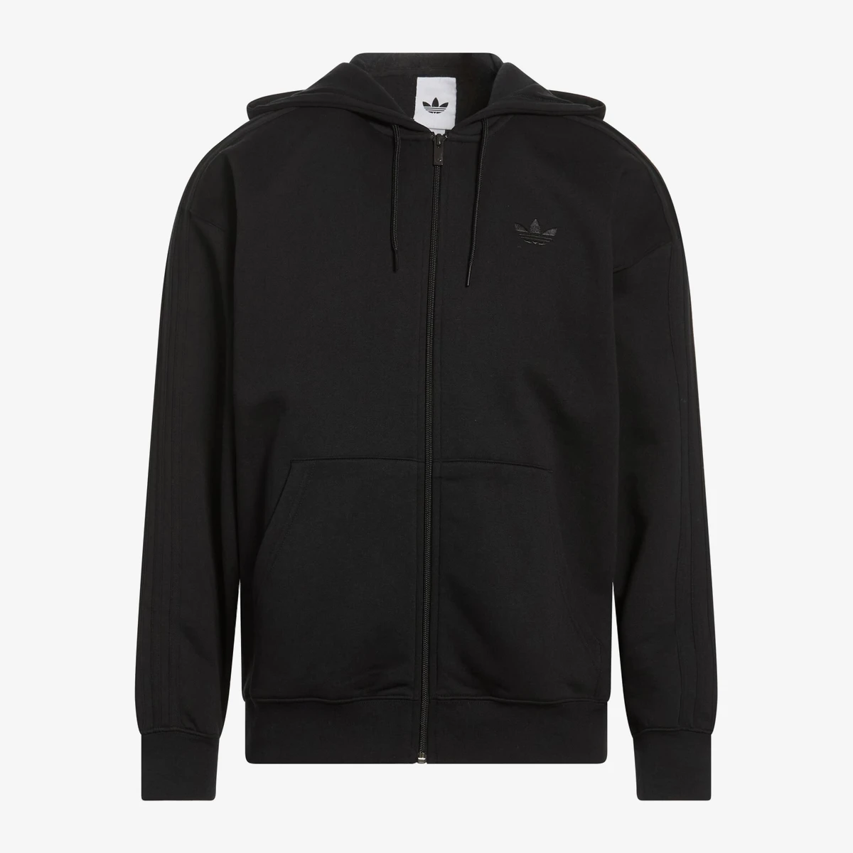 adidas Originals Trefoil Zip-Up Hoodie — Чёрный