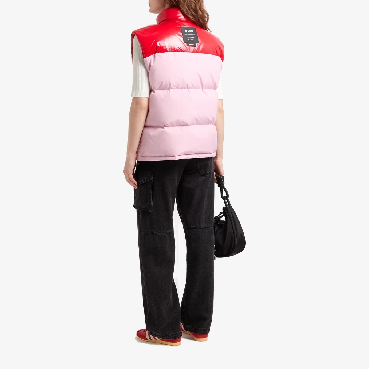 Two-Tone Quilted Puffer Gilet view 4