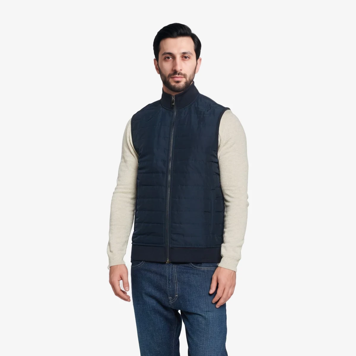 Ted Baker Atho Quilted Gilet in Navy