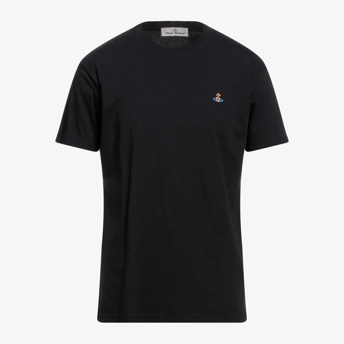 Vivienne Westwood Orb Logo Basic T-Shirt in Black
