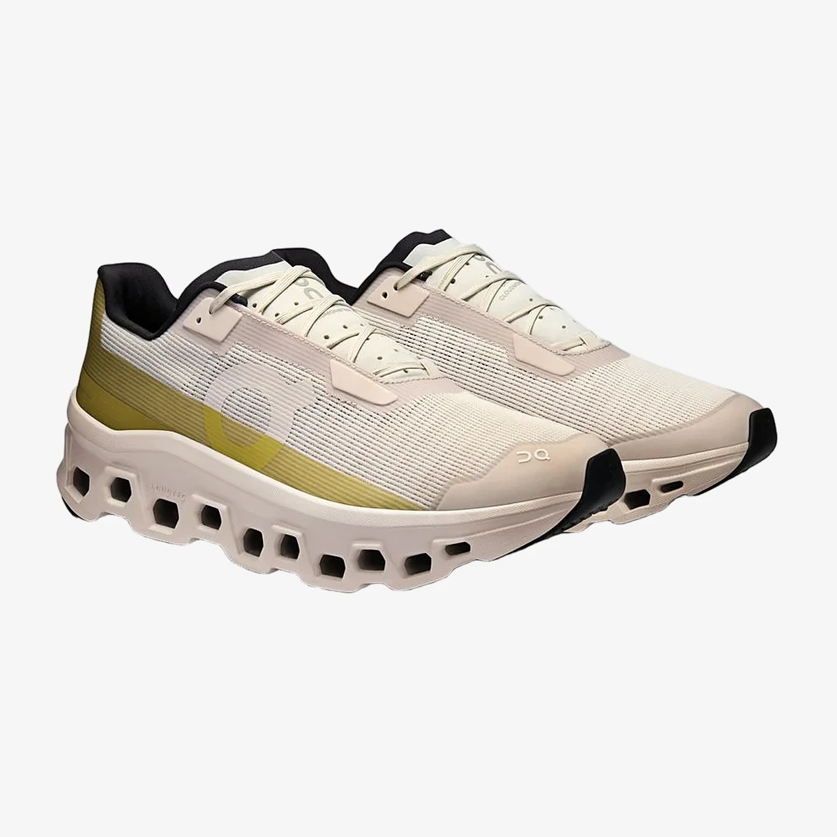 On Cloudmonster Void Running Sneakers in Cream