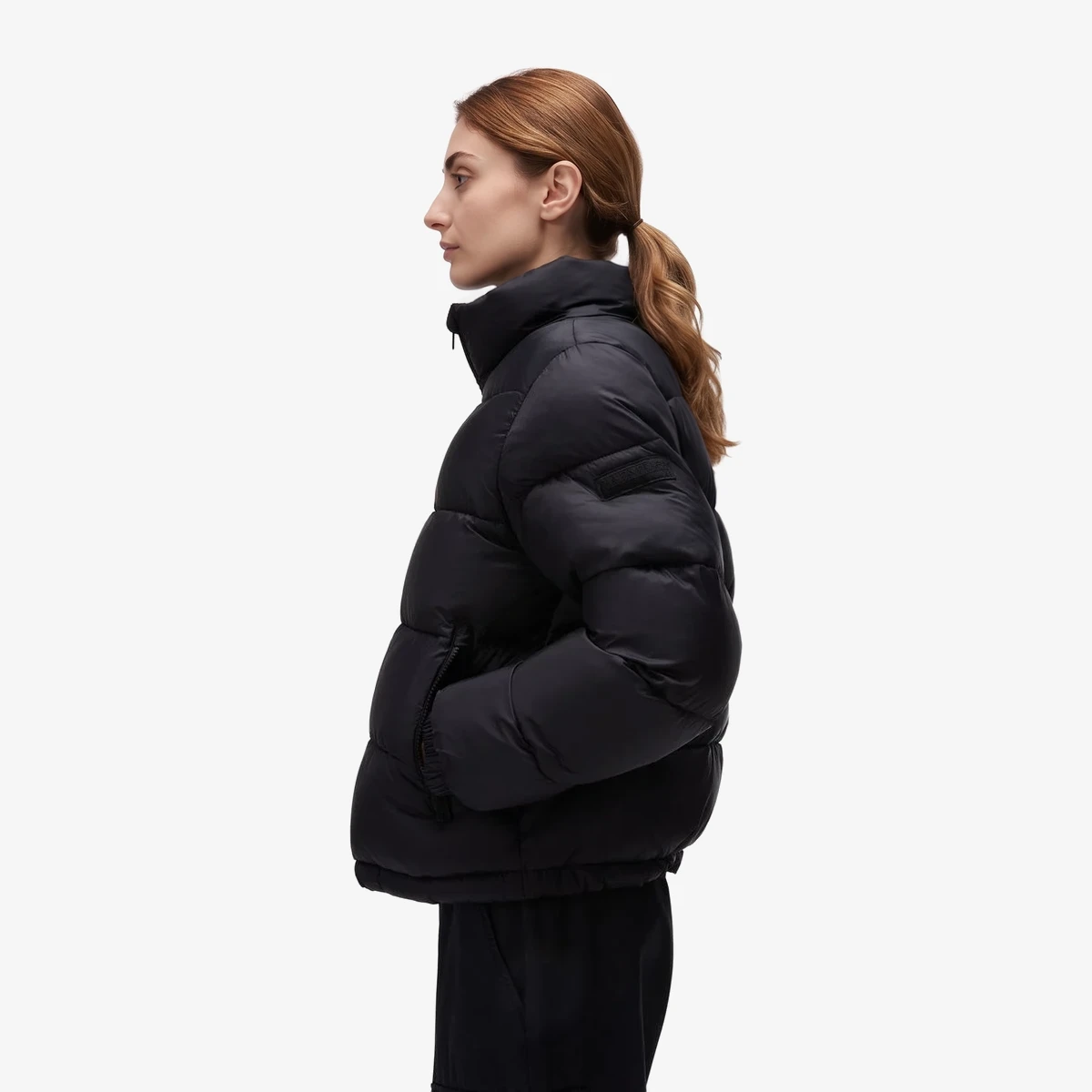 Short Quilted Puffer Jacket view 3