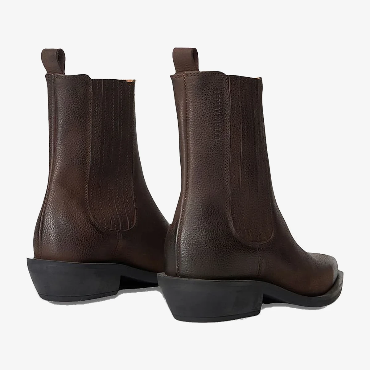 Replay Mid Western Chelsea Boots in Dark Brown
