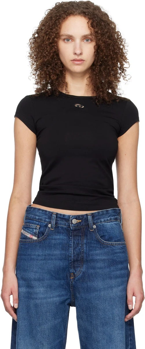 Diesel Black T-Angie-Od T-shirt in Black