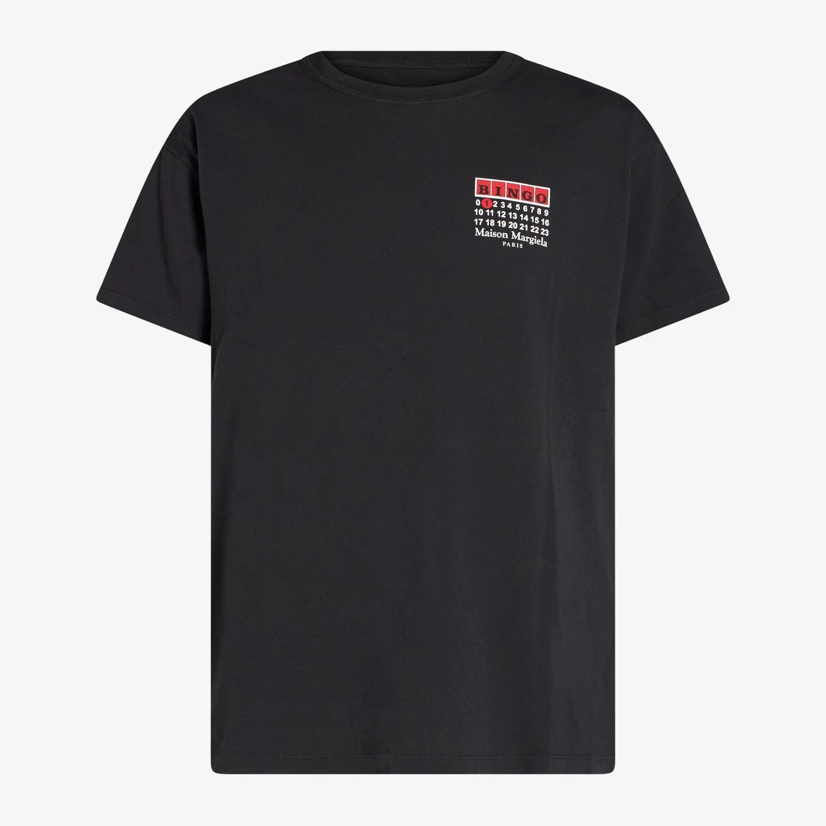 Maison Margiela Bingo Print Logo T-Shirt in Black