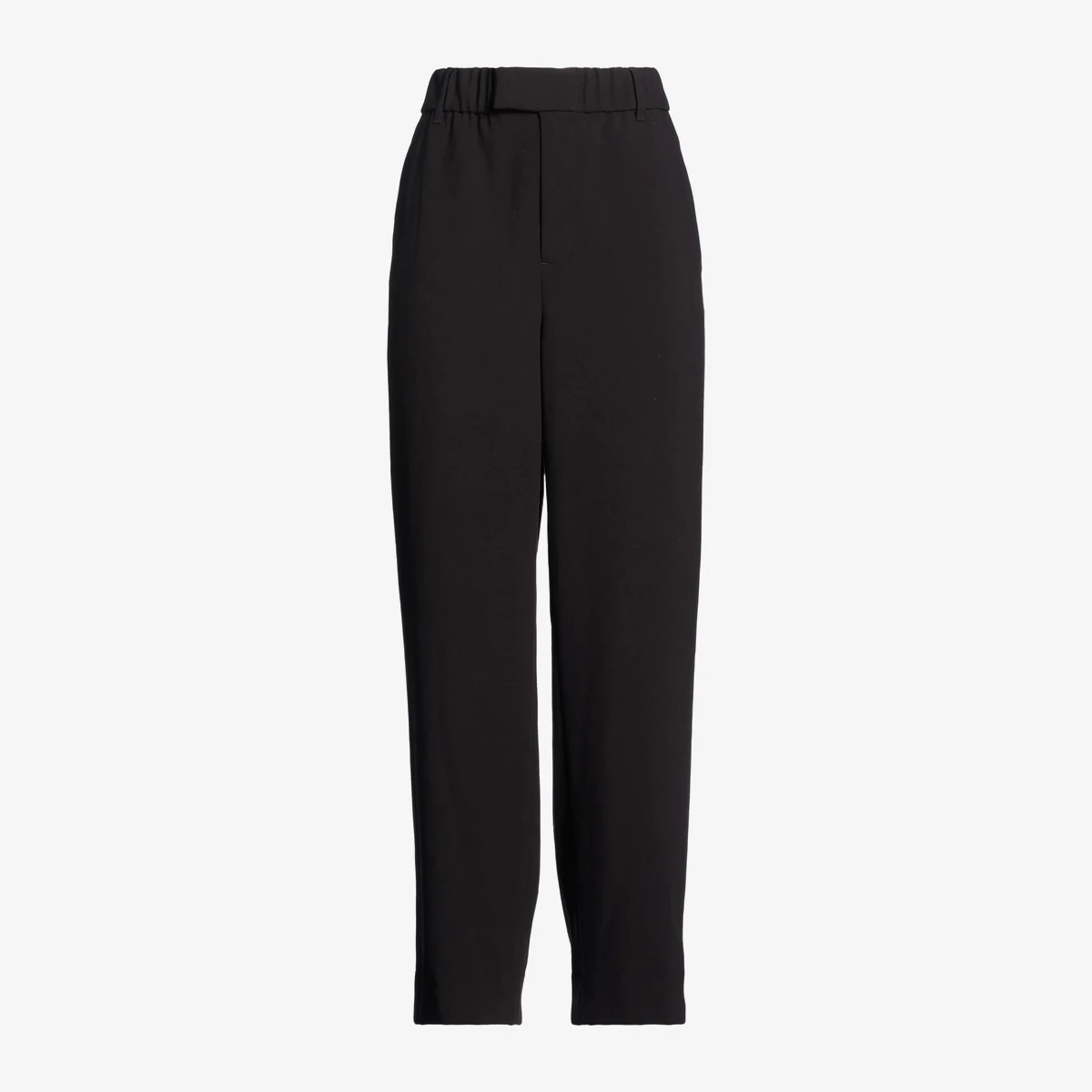 Staud High-Waist Straight-Leg Trousers — შავი