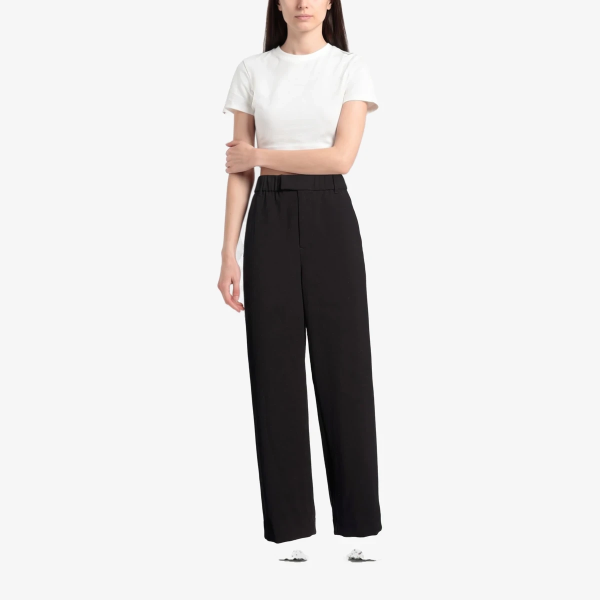 High-Waist Straight-Leg Trousers ხედი 2