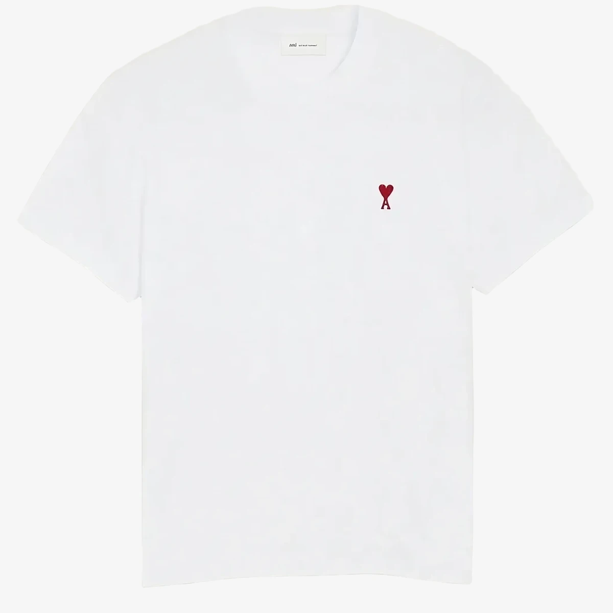 AMI Paris Short-Sleeved T-Shirt in White