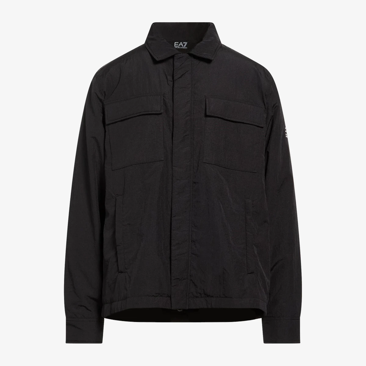 EA7 Padded Technical Shirt Jacket in Black