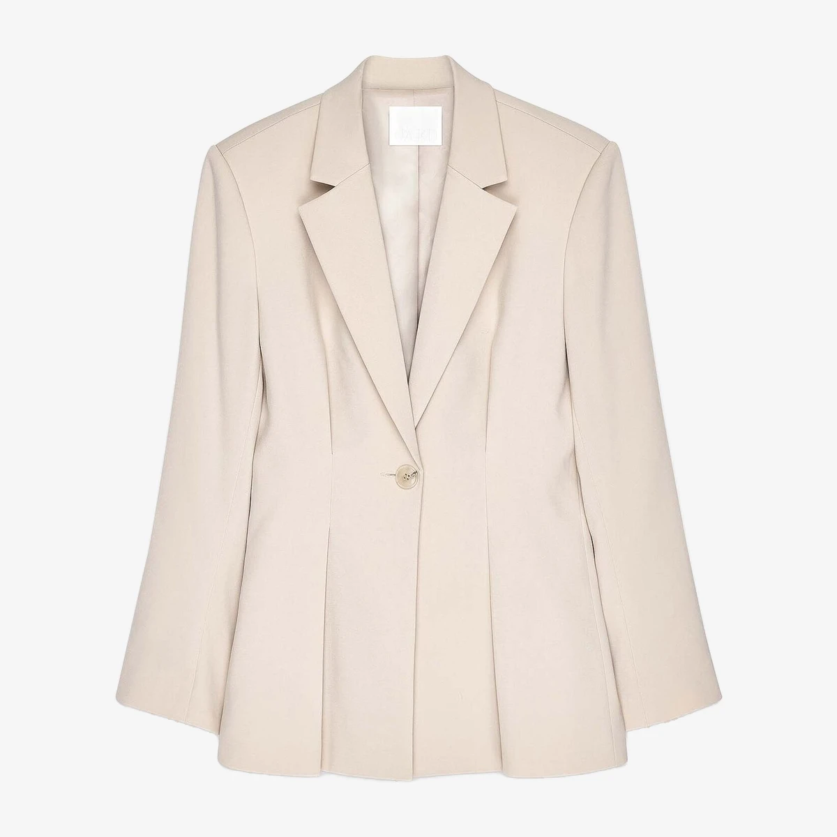 Defined-Waist Tailored Blazer view 4