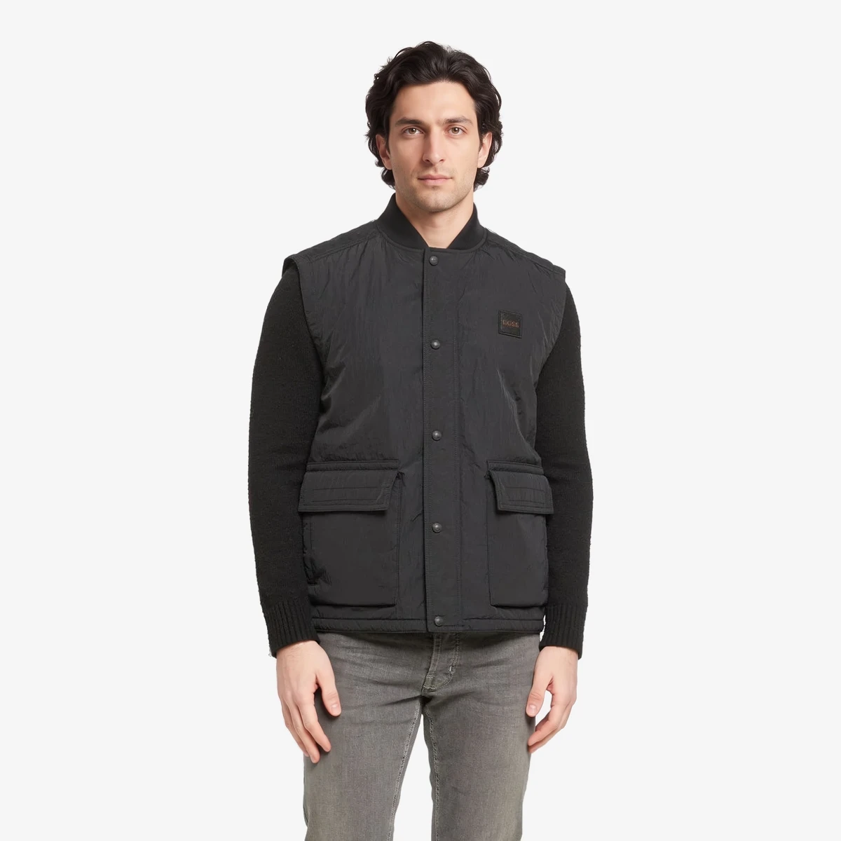 Boss Orange Utility Gilet in Black