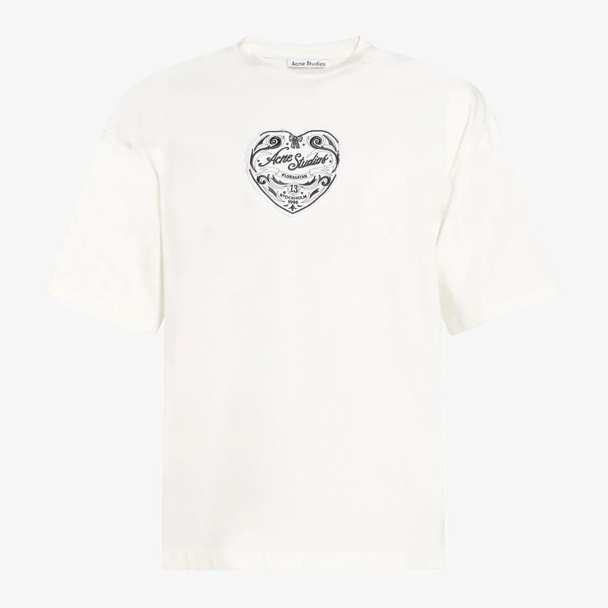Acne Studios Heart Logo T-Shirt — Белый