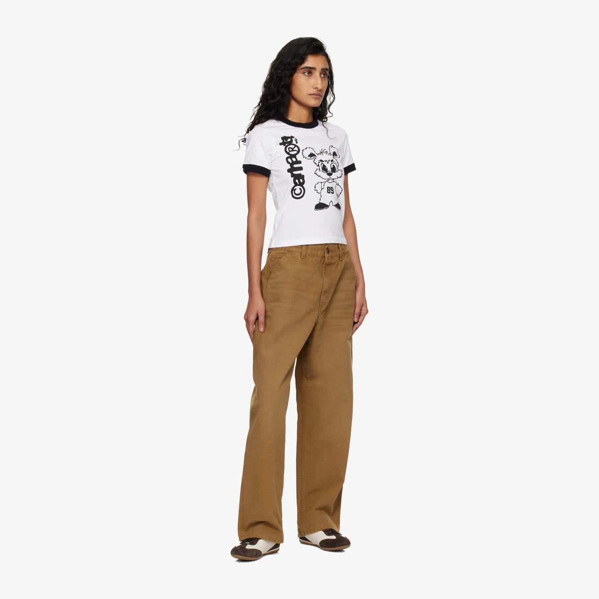 Tan Brandon Single Knee Jeans view 4