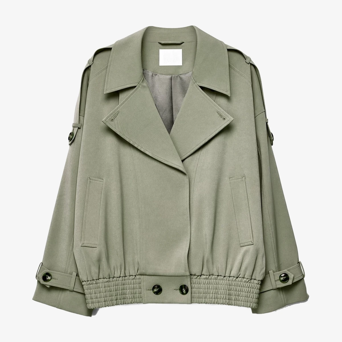 Oversized Bomber Trench Jacket view 3