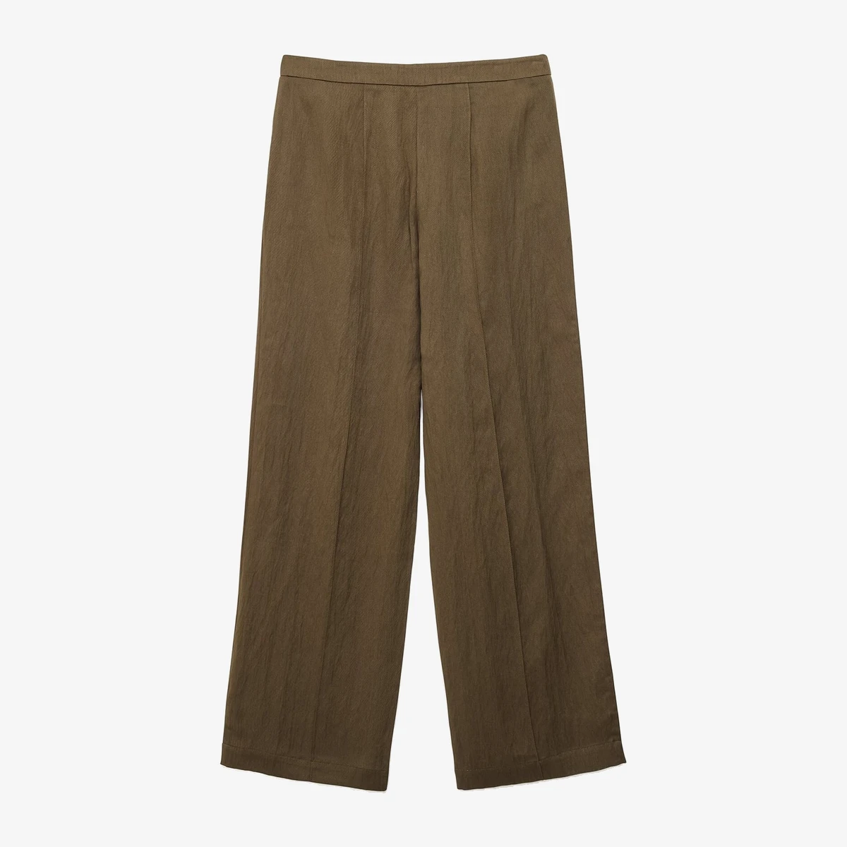 Mid-Waist Lyocell-Blend Trousers view 3