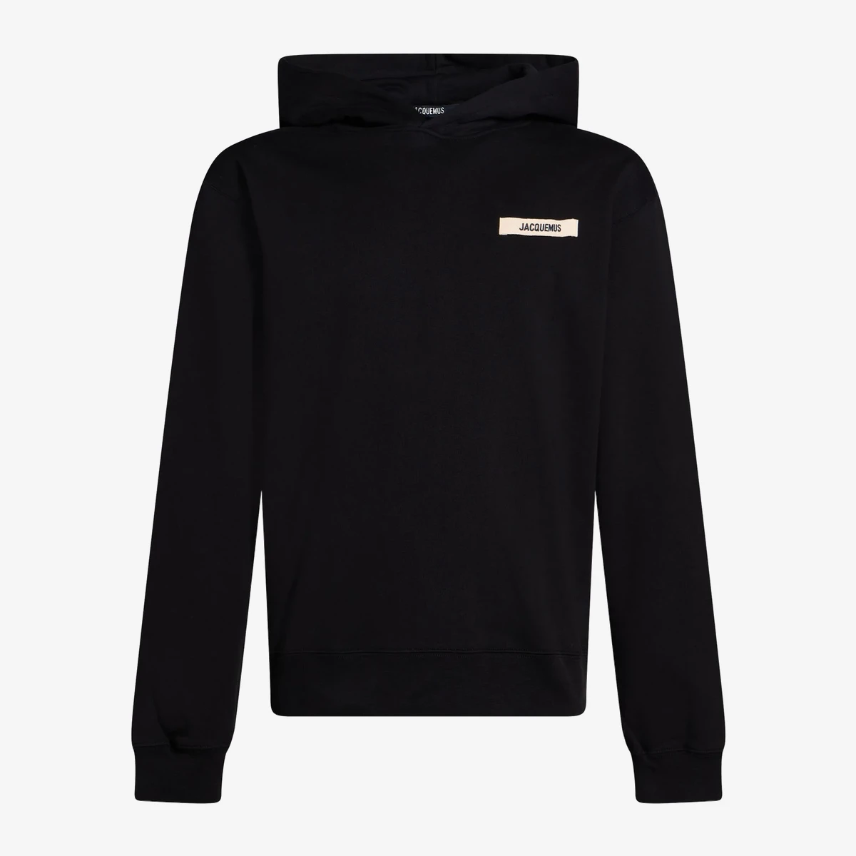 Jacquemus Logo Label Hoodie — Чёрный