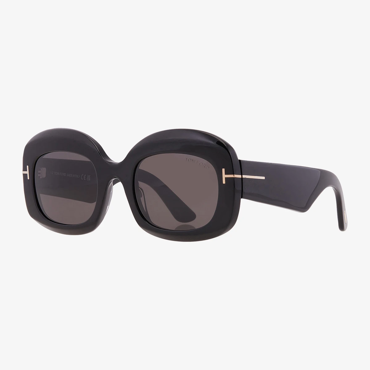 Tom Ford Carmen Oversized Acetate Sunglasses — Чёрный