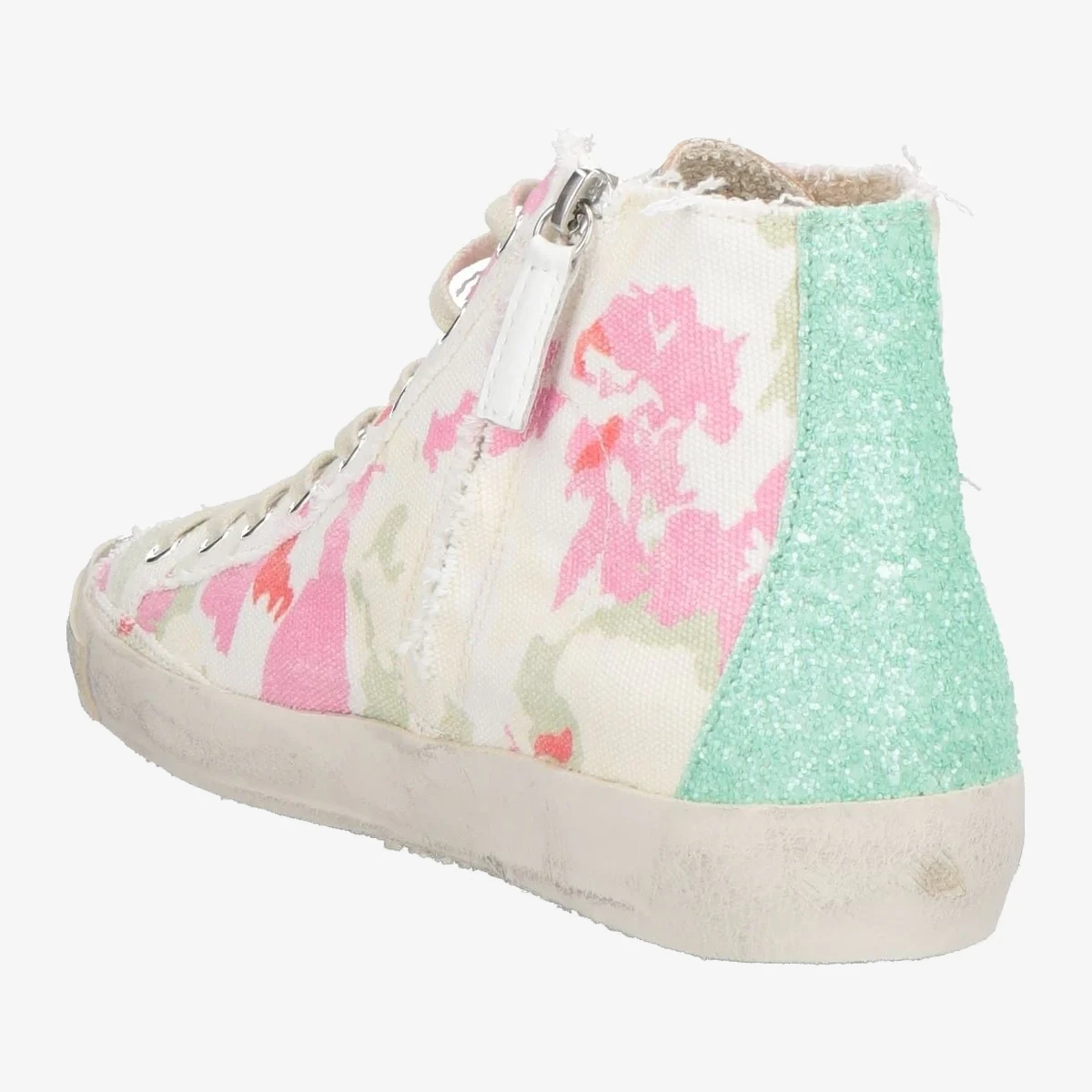 Camouflage Print High-Top Sneakers вид 3