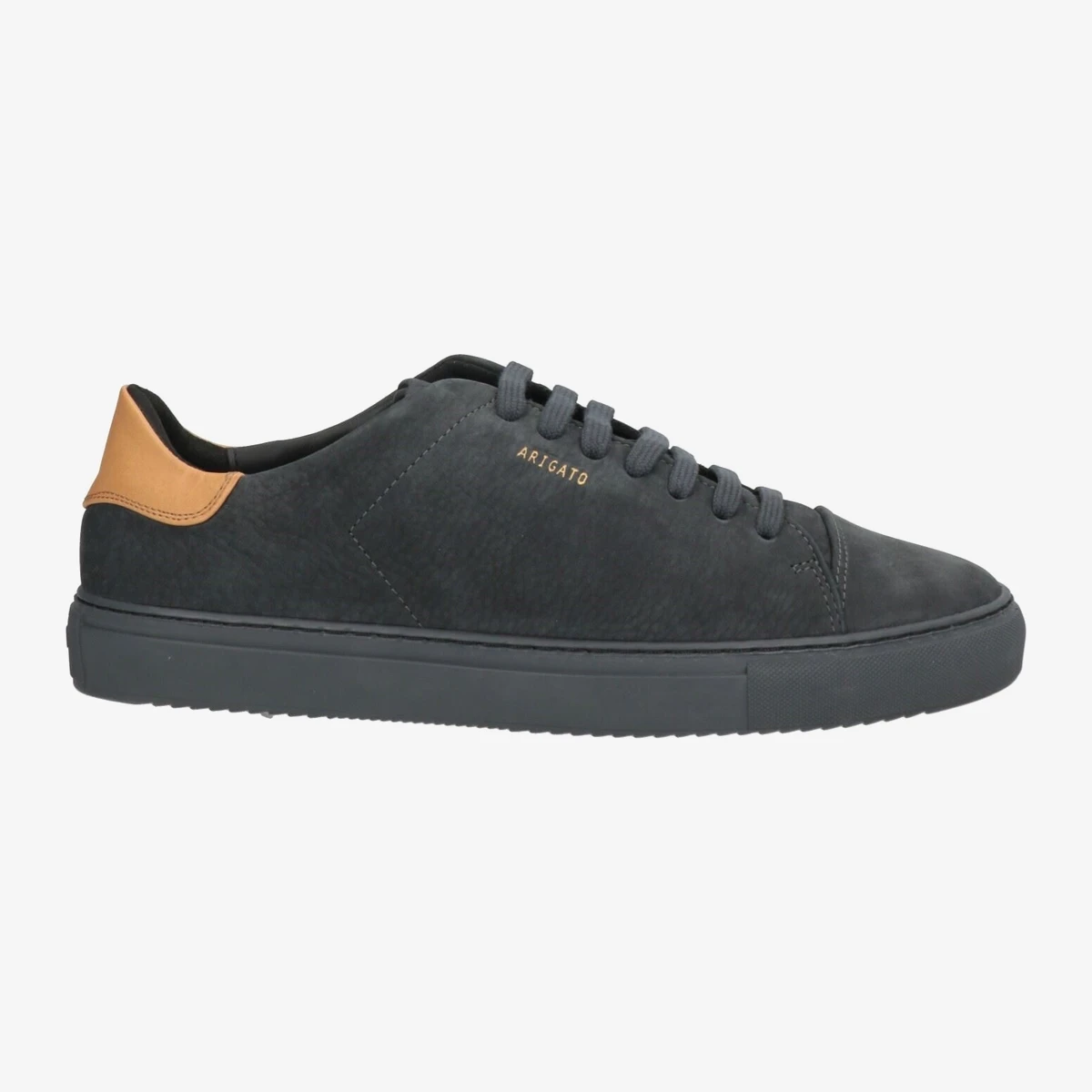Axel Arigato Contrast Heel Low-Top Sneakers in Charcoal