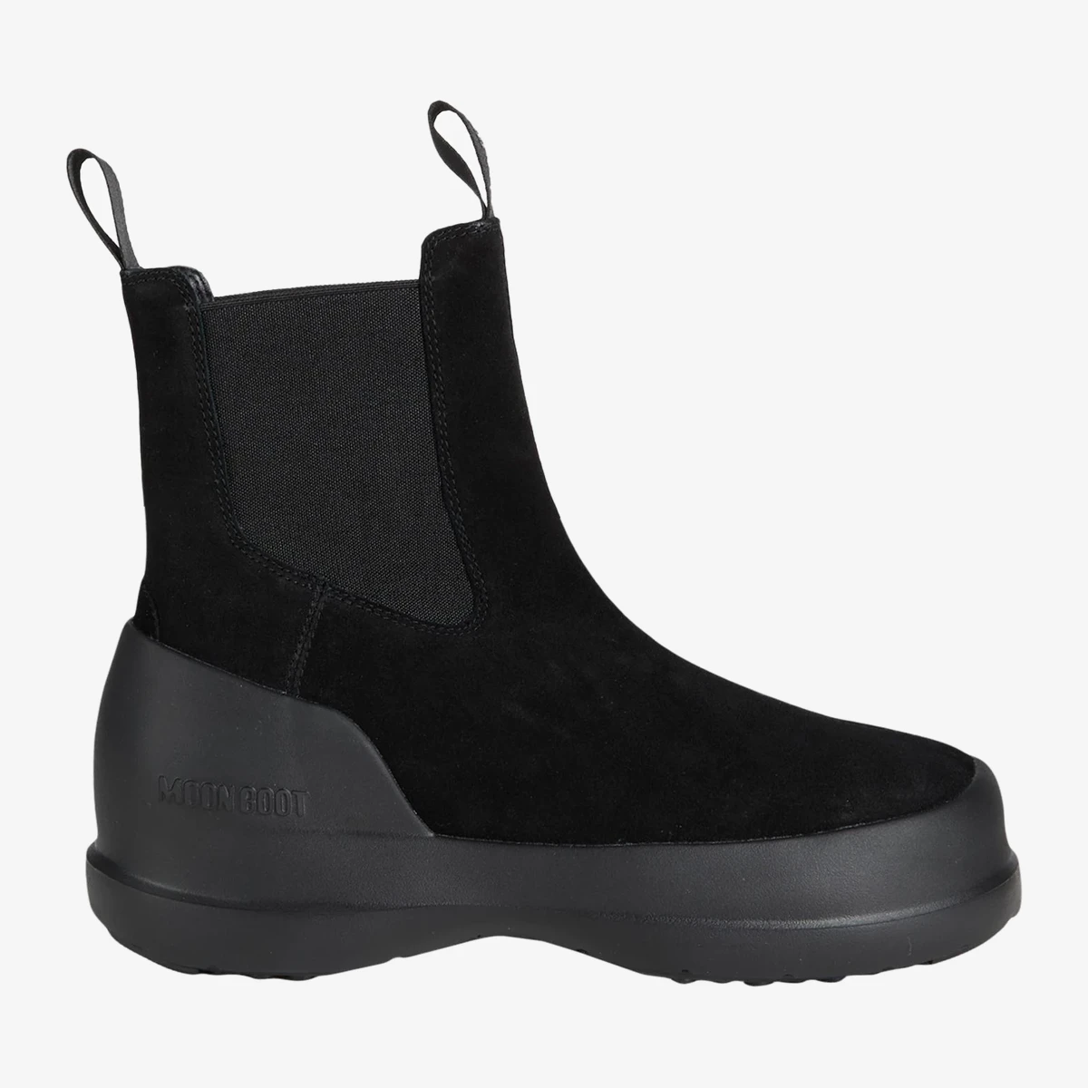Moon Boot Suede Chelsea Boots — Чёрный