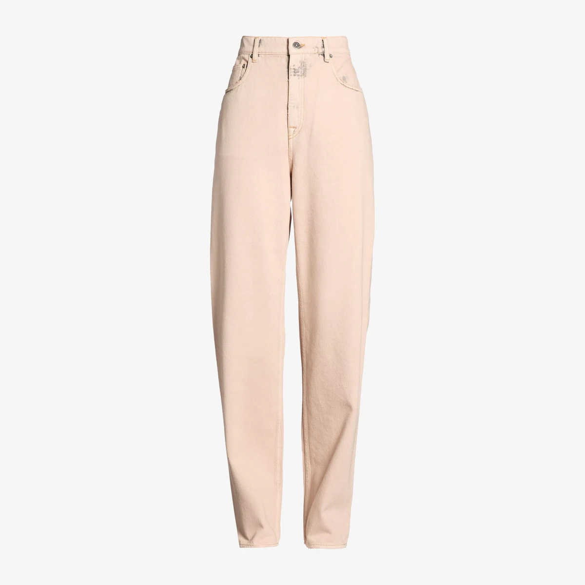 Golden Goose High-Waist Straight-Leg Jeans in Blush