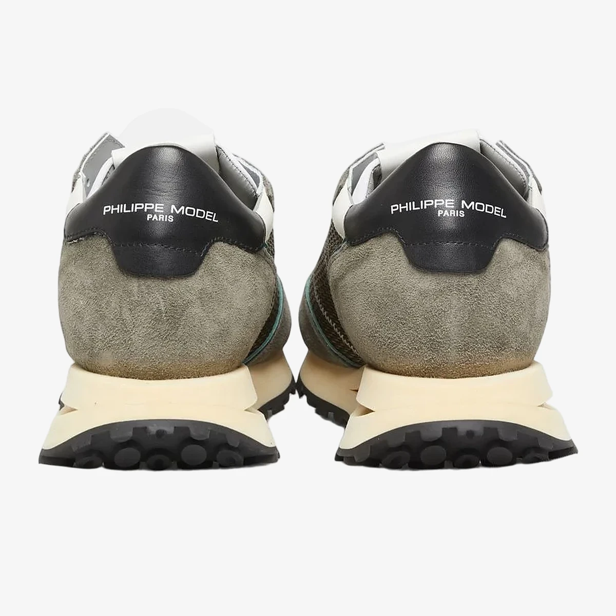 Philippe Model Tropez Haute Sneakers in Taupe