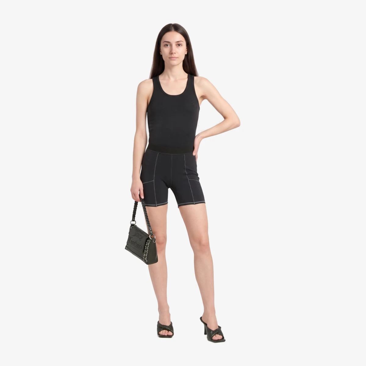 Contrast Seam Biker Shorts вид 4