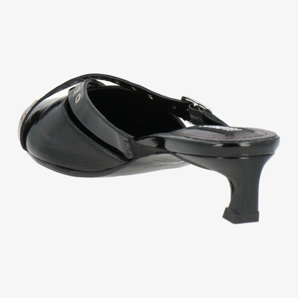 Eyelet Strap Kitten-Heel Mules вид 3