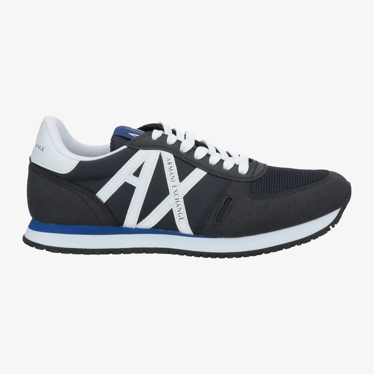 Armani Exchange AX Logo Retro Running Sneakers — მუქი ლურჯი