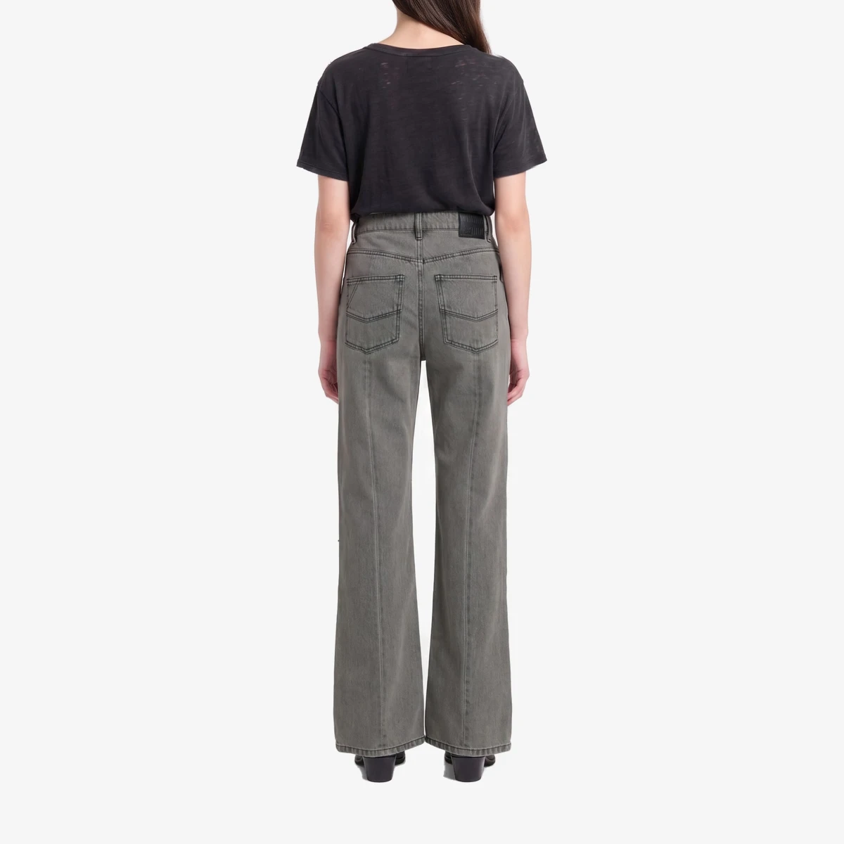 Distressed Straight-Leg Jeans вид 3