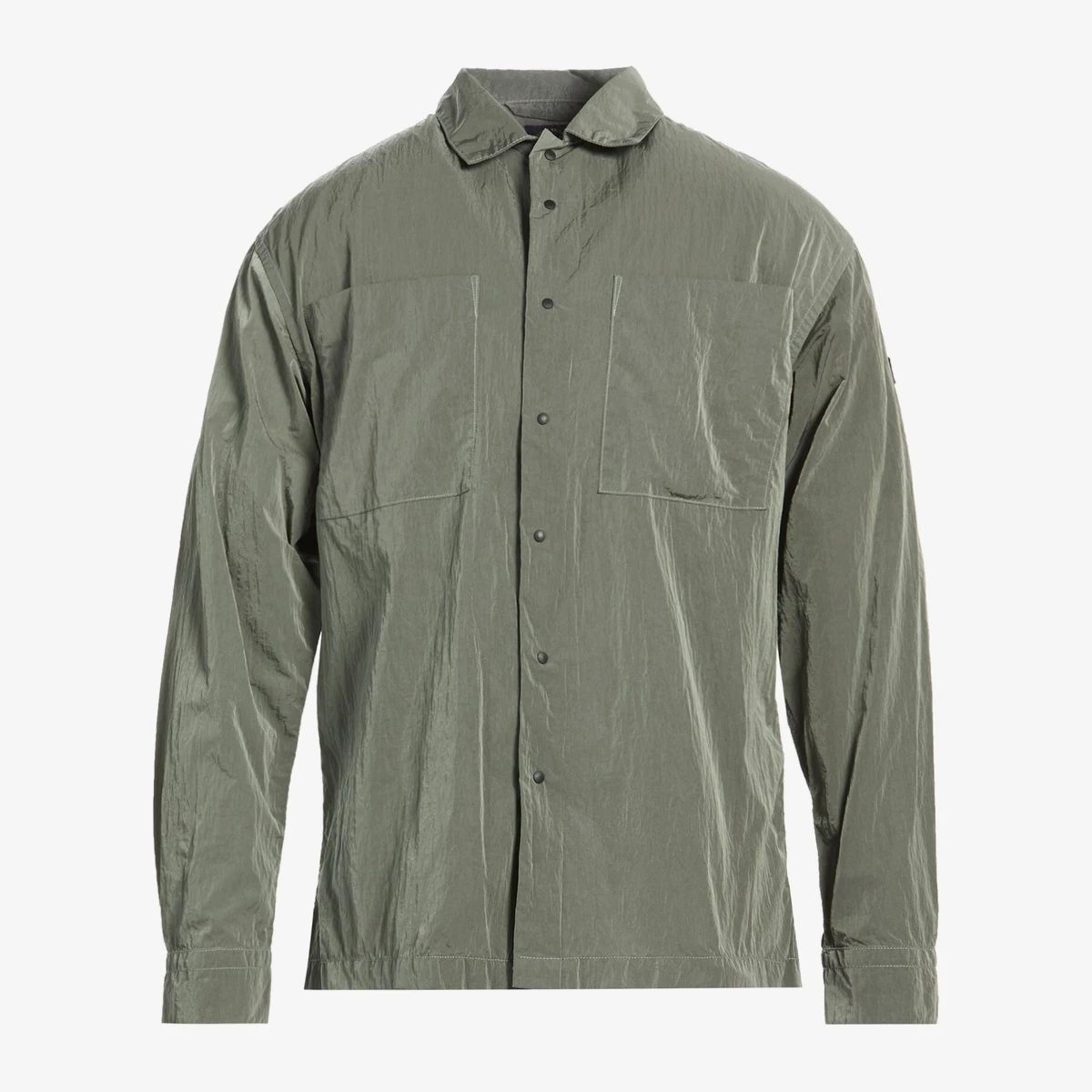 Paul & Shark Crinkled Technical Shirt in Khaki